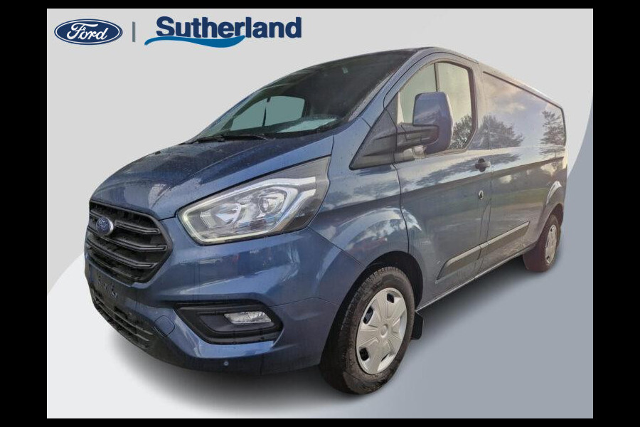 Ford Transit Custom 300 2.0 TDCI L2H1 Trend 130pk SCI | Automaat | Driver Assistance Pack Premium | Navigatiesysteem | Camera| Reservewiel | Chrome Blue Metallic