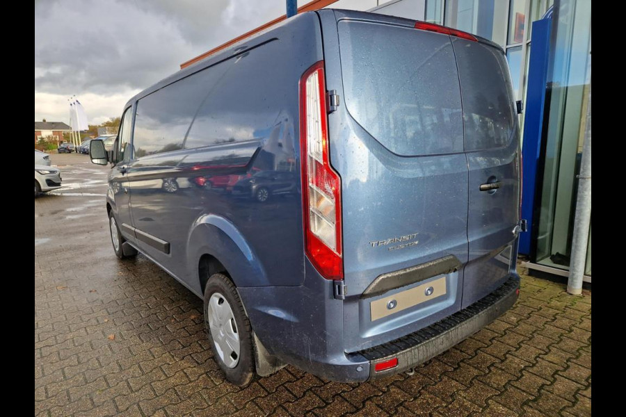 Ford Transit Custom 300 2.0 TDCI L2H1 Trend 130pk SCI | Automaat | Driver Assistance Pack Premium | Navigatiesysteem | Camera| Reservewiel | Chrome Blue Metallic