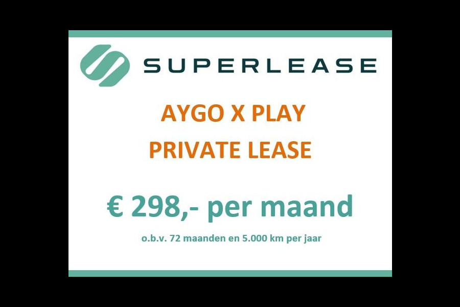 Toyota Aygo X 1.0 VVT-i MT Play 2024 | 10 JAAR GARANTIE | NIEUW UIT VOORRAAD LEVERBAAR |