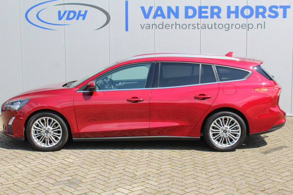 Ford FOCUS Wagon 1.5-150pk EcoBoost Titanium Business. Geweldig mooie en luxe Ford Focus wagon. Slechts 38.000km ! Trekgewicht 1.500kg ! Volautm. airco dual, navigatie, telefoonvoorb., LM wielen, stoel-, stuur- en voorraamverwarming, LED verlichting, trekhaak etc.