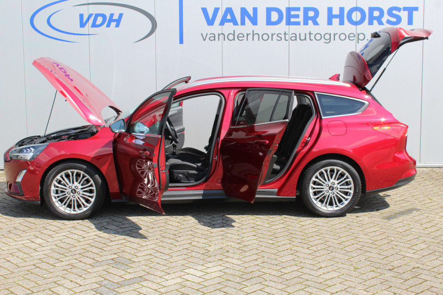 Ford FOCUS Wagon 1.5-150pk EcoBoost Titanium Business. Geweldig mooie en luxe Ford Focus wagon. Slechts 38.000km ! Trekgewicht 1.500kg ! Volautm. airco dual, navigatie, telefoonvoorb., LM wielen, stoel-, stuur- en voorraamverwarming, LED verlichting, trekhaak etc.