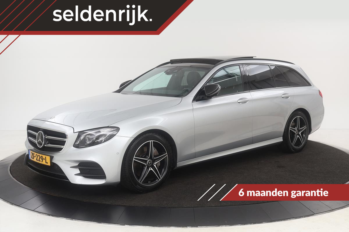 Mercedes-Benz E-Klasse 200 AMG Night | Panoramadak | Adaptive Cruise | Matrix LED | Trekhaak | Carplay | 360 camera | Memory | Stoelverwarming