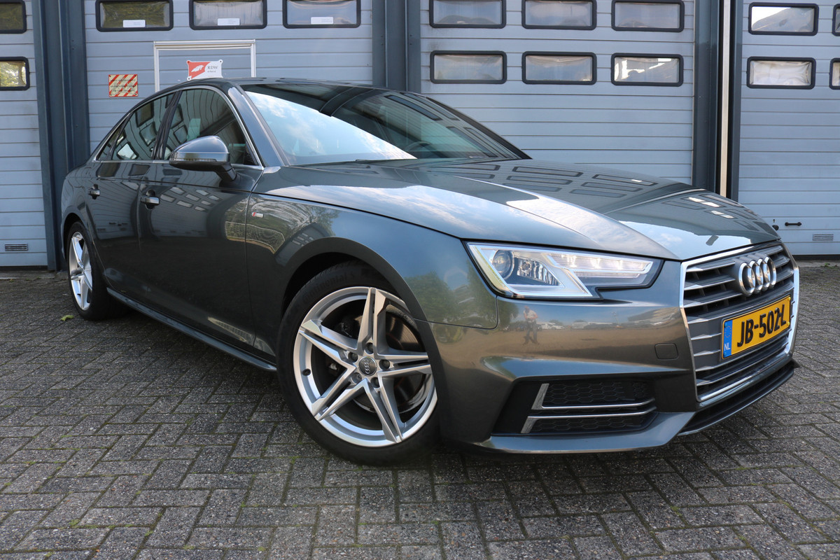 Audi A4 Limousine 1.4 TFSI Autom S-line b+b Xenon Led Navi Leder Sportzetels 18inch T-haak Bj:2016