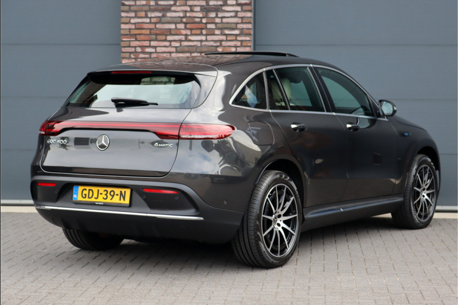 Mercedes-Benz EQC 400 4-MATIC AMG Line 80 kWh | Schuifdak | Distronic+ | Memory | Verwamd Stuurwiel | Stoelventilatie | HUD | Keyless Go | Surround Camera | Rijassistentiepakket |