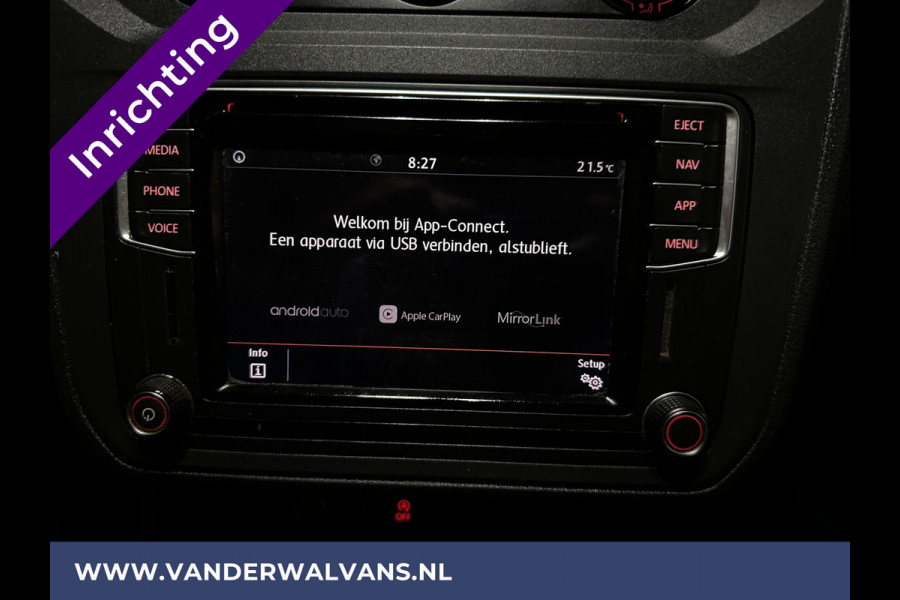 Volkswagen Caddy 2.0 TDI 102pk L2H1 inrichting Euro6 Airco | Navigatie | Apple Carplay | Cruisecontrol Android Auto, 1500kg Trekhaak, Zijdeur