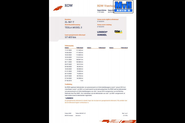 Tesla Model 3 Long Range RWD 75kWh|AUTOPILOT|PANO|LEER|NAP