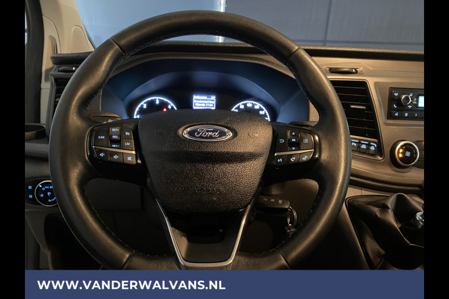 Ford Transit Custom 2.0 TDCI L1H1 Euro6 Airco | 2500kg trekvermogen | Parkeersensoren | LED CruiseControl, Bijrijdersbank, achterklep