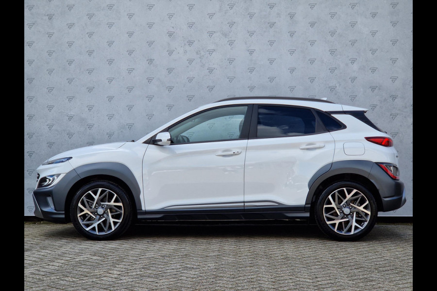 Hyundai Kona 1.6 GDI Hybrid Premium Automaat | HUD | Clima | Camera | PDC | Navi | Key-less | LED | Stoelverwarming |