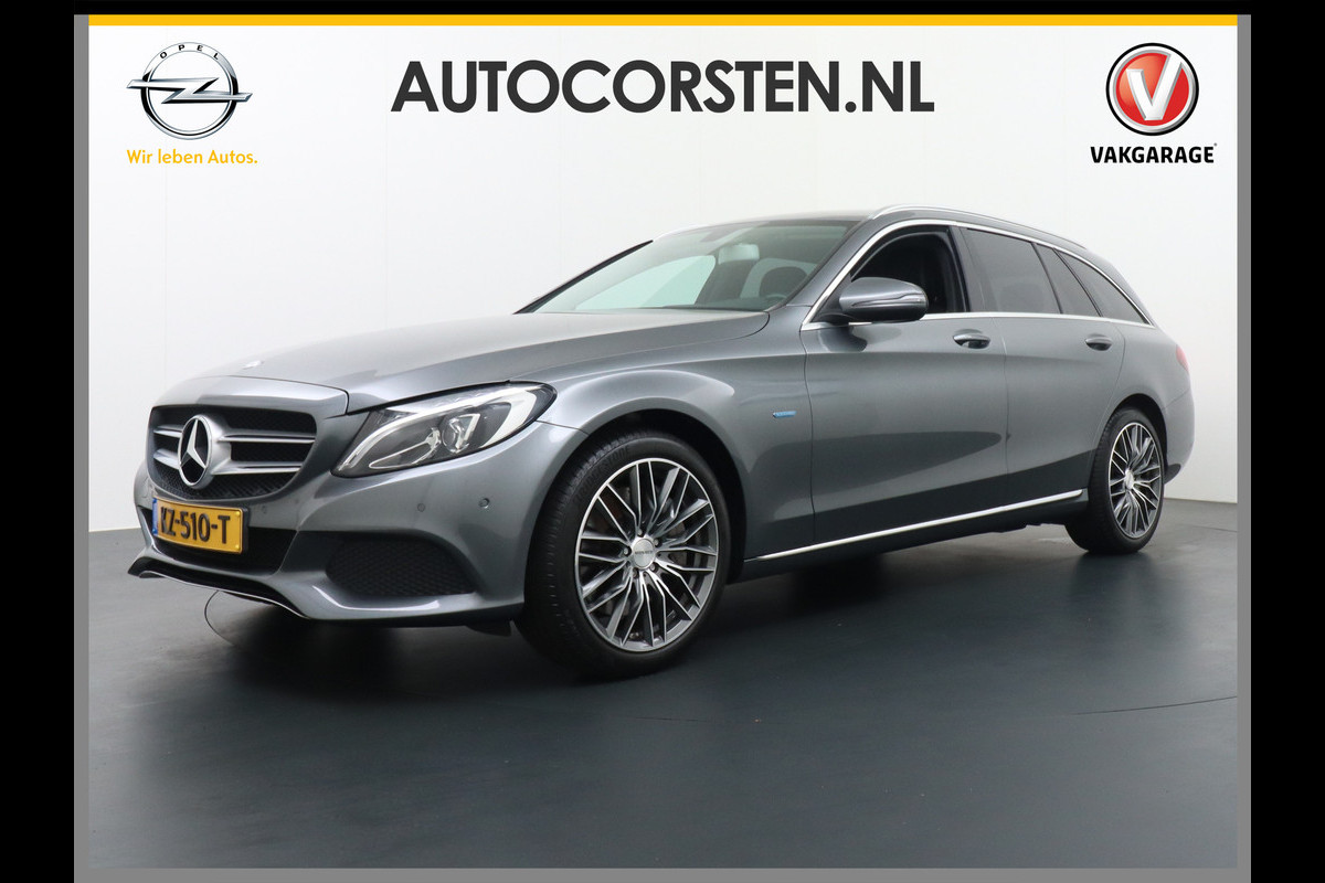 Mercedes-Benz C-Klasse Estate 350Hybrid 279pk AIRMATIC Camera Navi Lmv 1/2 Leer ParkAssist PDC v+a Automatische Achterklep 18" Ecc AMG lnst.lijsten Alu Luchtvering Regen-Licht sensor  Cruise Control Stoelverwarming Multifunct. Stuur  Privacy Glas Edition