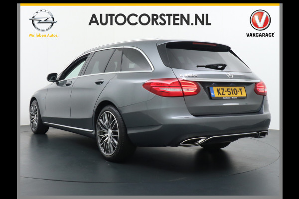 Mercedes-Benz C-Klasse Estate 350Hybrid 279pk AIRMATIC Camera Navi Lmv 1/2 Leer ParkAssist PDC v+a Automatische Achterklep 18" Ecc AMG lnst.lijsten Alu Luchtvering Regen-Licht sensor  Cruise Control Stoelverwarming Multifunct. Stuur  Privacy Glas Edition