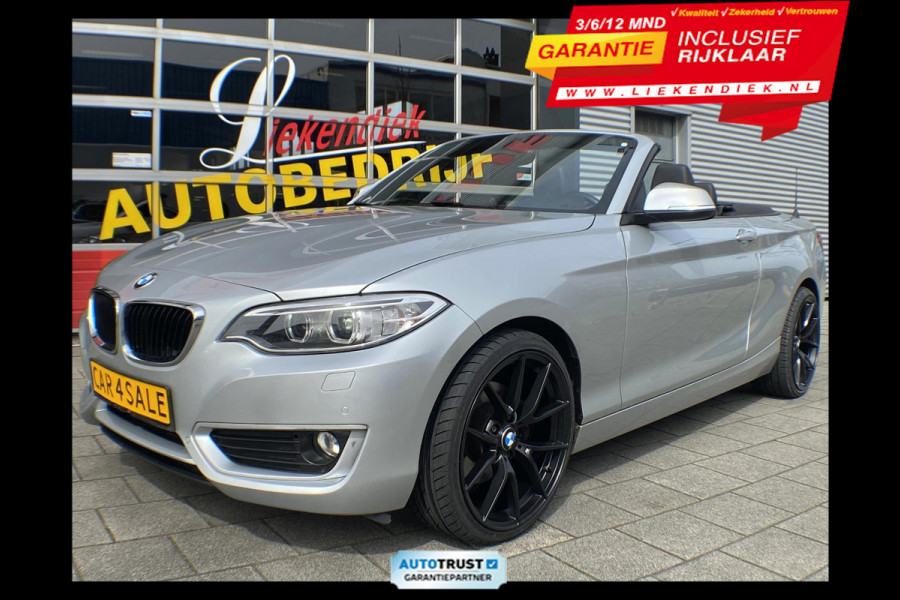 BMW 2 Serie Cabrio 220i Executive - Navigatie I Airco I PDC I 1/2 Leer I "19" Sport velgen & Sport pakket I Dealer onderhouden