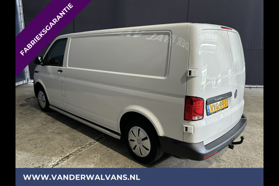 Volkswagen Transporter 2.0 TDI L2H1 Fabrieksgarantie Euro6 Airco | Apple Carplay | Trekhaak Cruisecontrol, Android Auto, Parkeersensoren, Sidebars, Bijrijdersbank