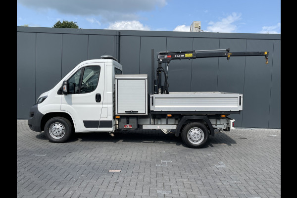 Peugeot Boxer 2.2 HDI 131 PK / PICK UP / HIAB KRAAN T-CLX 013 / TREKHAAK / AIRCO / 2.500 KG AHG