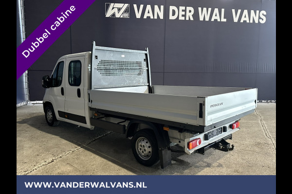 Peugeot Boxer 2.0 BlueHDI 131pk Pick up Dubbele Cabine Open Laadbak Euro6 Airco | 7-zits Navigatie