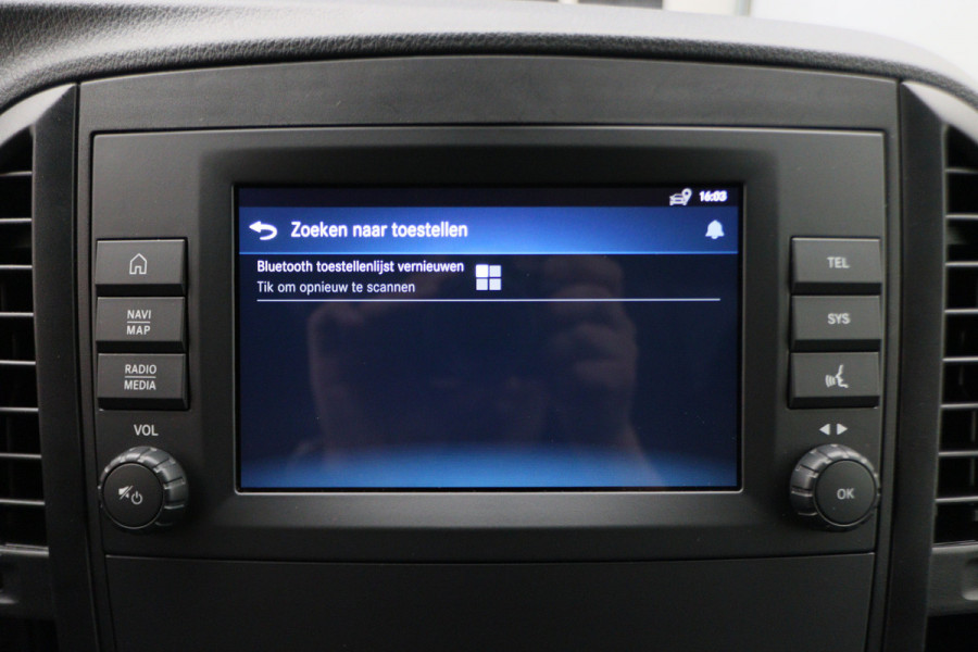 Mercedes-Benz Vito 116 CDI Extra Lang Automaat 3-Zits, Airco, Navigatie, Camera, Apple CarPlay, Cruise, Achterdeuren 270°