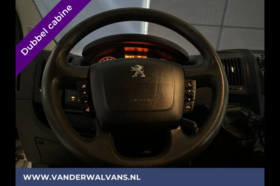 Peugeot Boxer 2.0 BlueHDI 131pk Pick up Dubbele Cabine Open Laadbak Euro6 Airco | 7-zits Navigatie