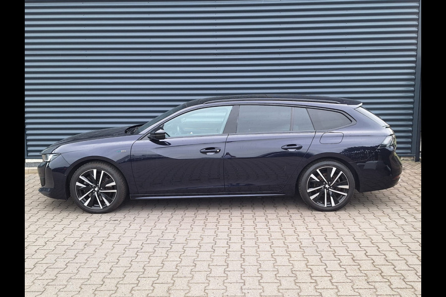 Peugeot 508 SW 1.6 HYbrid Blue Lease GT Line 225pk Plug In Hybrid | PHEV | Panodak | Adaptive Cruise | 360 Camera | Verwarmde Sportstoelen | Carplay | Full LED | Lane Assist | Navi |