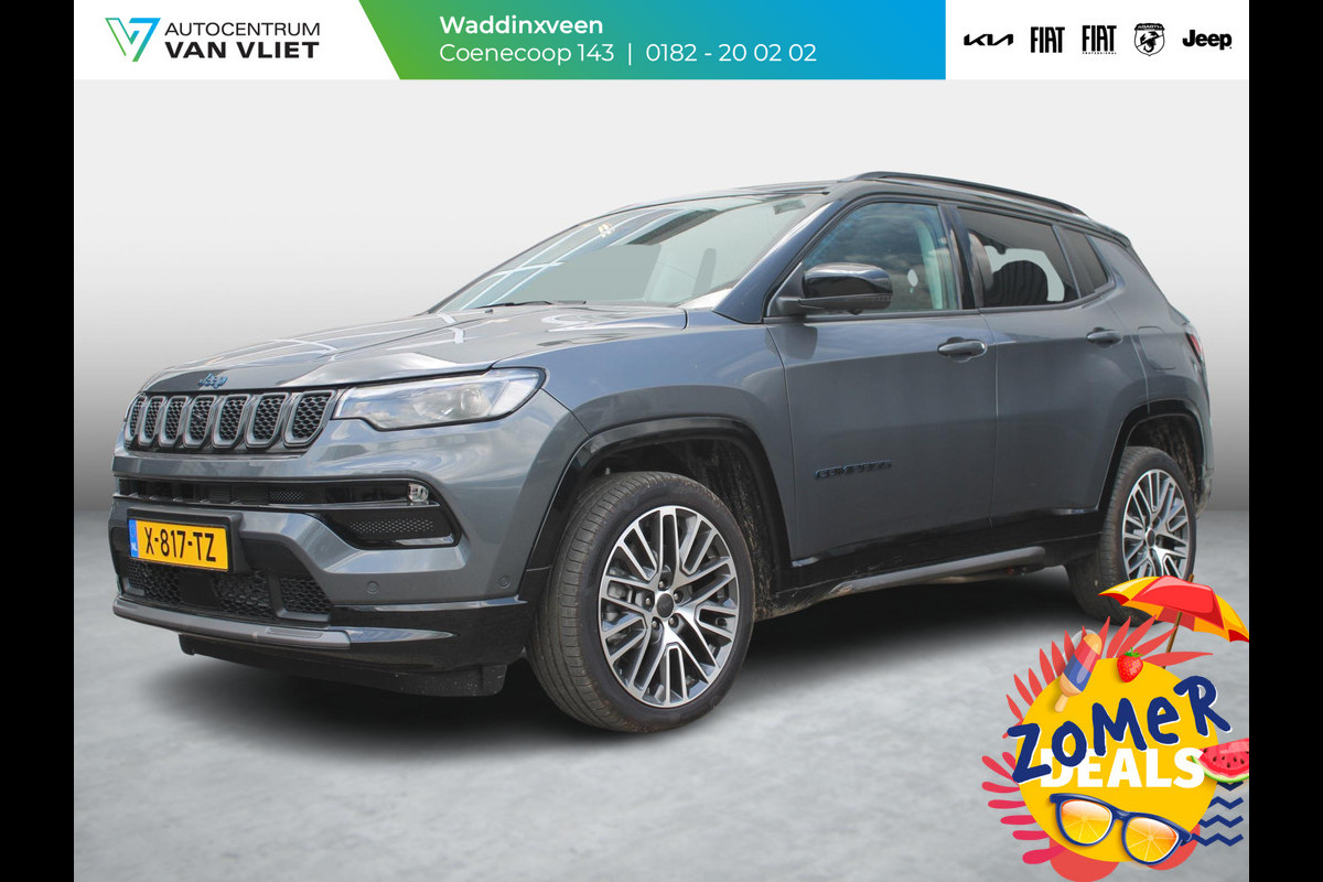 Jeep Compass 4xe 240 Plug-in Hybrid Electric Summit | Schuif/Kanteldak | Leder | Winter Pack | 19" | Apple Carplay