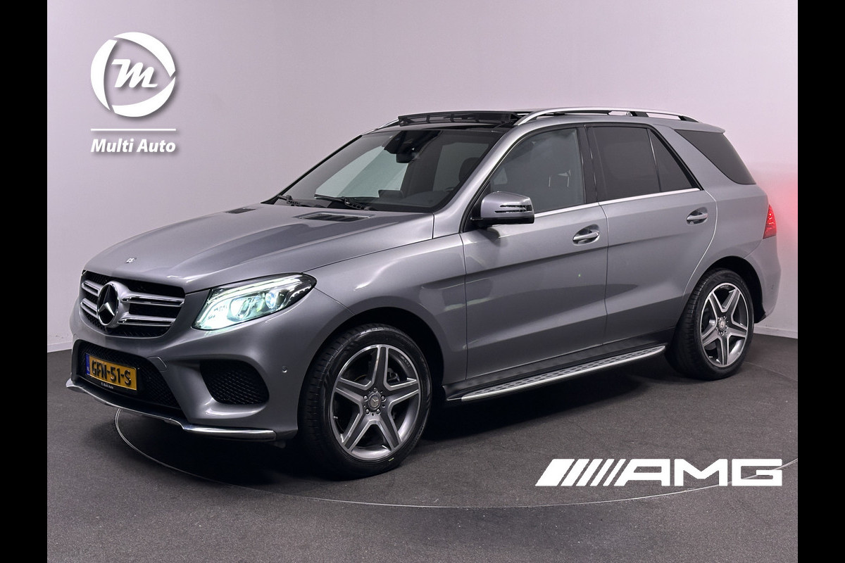 Mercedes-Benz GLE 500 e AMG 4MATIC Plug In Hybrid 408 PK | PHEV | Luchtvering | Trekhaak af Fabriek | Lederen Bekleding | 360 Camera | Panorama Dak | Stoel verwarming | Beker verkoeling/Verwarming | Harman Kardon |