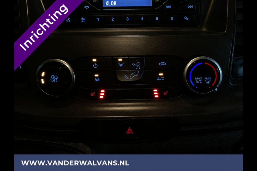 Ford Transit Custom 2.0 TDCI L1H1 inrichting Euro6 Airco | Parkeersensoren | Stoelverwarming Cruisecontrol, LED, achterklep, bijrijdersbank, 2350kg trekvermogen