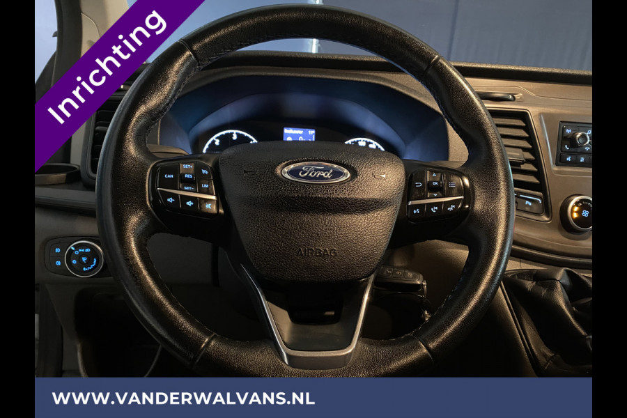 Ford Transit Custom 2.0 TDCI L1H1 inrichting Euro6 Airco | Parkeersensoren | Stoelverwarming Cruisecontrol, LED, achterklep, bijrijdersbank, 2350kg trekvermogen