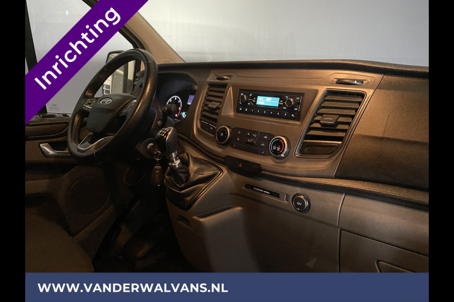 Ford Transit Custom 2.0 TDCI L1H1 inrichting Euro6 Airco | Parkeersensoren | Stoelverwarming Cruisecontrol, LED, achterklep, bijrijdersbank, 2350kg trekvermogen