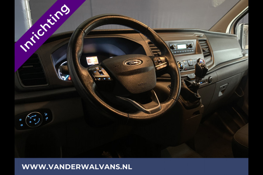 Ford Transit Custom 2.0 TDCI L1H1 inrichting Euro6 Airco | Parkeersensoren | Stoelverwarming Cruisecontrol, LED, achterklep, bijrijdersbank, 2350kg trekvermogen