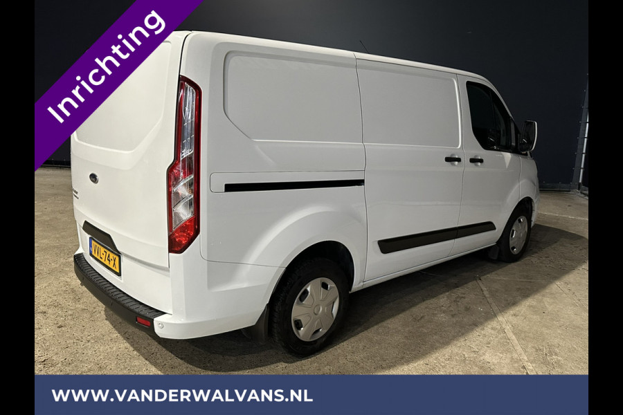 Ford Transit Custom 2.0 TDCI L1H1 inrichting Euro6 Airco | Parkeersensoren | Stoelverwarming Cruisecontrol, LED, achterklep, bijrijdersbank, 2350kg trekvermogen