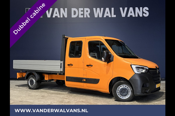 Renault Master 2.3 dCi 135PK Pick up Open laadbak Dubbele cabine Euro6 Airco | 7-Zits | 2500kg Trekhaak Bluetooth-telefoonvoorbereiding