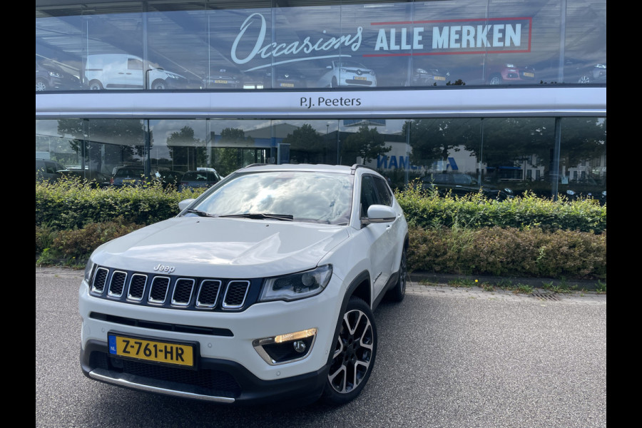 Jeep Compass 1.3T Limited Automaat Clim. control - Cruise control - Parks. V+A - Navi - U-Con./Radio/USB/AUX/DAB/TEL - A-uitrijcam. - MFL-Stuurwiel - ML - LMV - CD+AB - Ramen en Spiegels E-V+VW - Stuurwiel VW - V-Stoelen V+VW