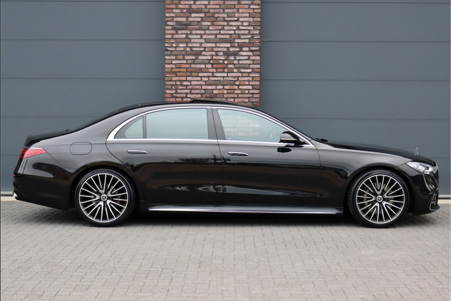 Mercedes-Benz S-Klasse 450 4-MATIC Lang AMG Line Aut9 | Achterasbesturing | Airmatic | Chauffeurspakket | Distronic+ | Entertainment Achter | 3D-Display | Stoelventilatie V+A | Massage | HUD | Zonwering |