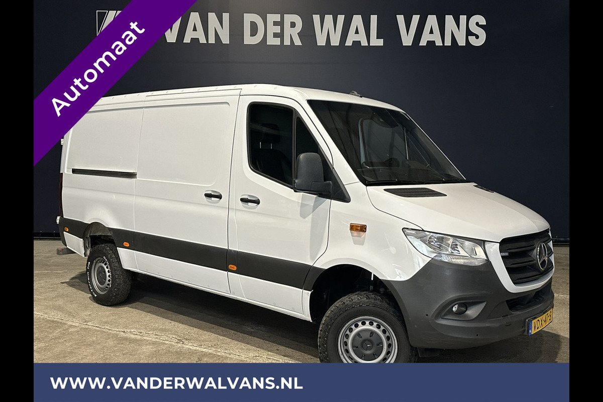 Mercedes-Benz Sprinter 319 CDI 190pk 3.0 Liter V6 Automaat 4x4 aandrijving L2H1 Euro6 | Airco | 2x Zijdeur Navigatie, Camera, Trekhaak, Cruisecontrol, Chauffeursstoel, Parkeersensoren, Lederen bekleding