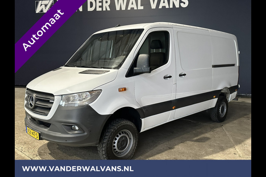 Mercedes-Benz Sprinter 319 CDI 190pk 3.0 Liter V6 Automaat 4x4 aandrijving L2H1 Euro6 | Airco | 2x Zijdeur Navigatie, Camera, Trekhaak, Cruisecontrol, Chauffeursstoel, Parkeersensoren, Lederen bekleding