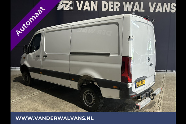 Mercedes-Benz Sprinter 319 CDI 190pk 3.0 Liter V6 Automaat 4x4 aandrijving L2H1 Euro6 | Airco | 2x Zijdeur Navigatie, Camera, Trekhaak, Cruisecontrol, Chauffeursstoel, Parkeersensoren, Lederen bekleding