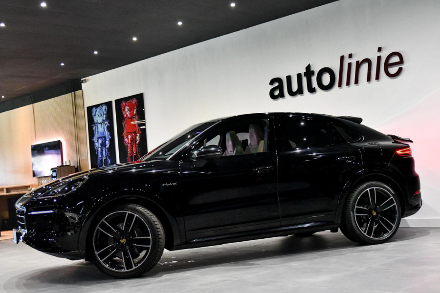 Porsche Cayenne Coupé 3.0 E-Hybrid Sport Design Plati. BTW, Chrono, Luchtv, Sportuitl, Pano, Softcl, ACC,360,Koeling,HUD,Entertain