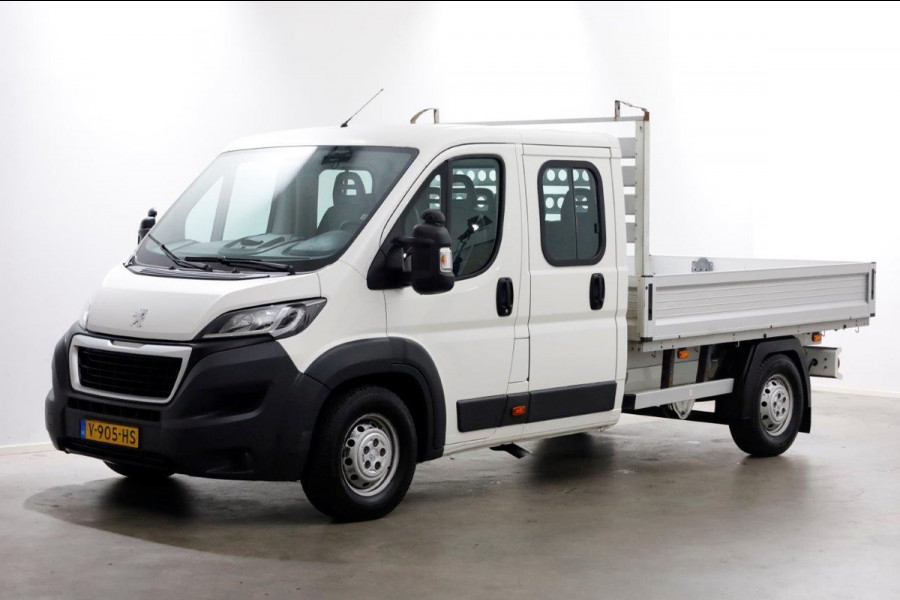 Peugeot Boxer 2.0 BlueHDI 165pk E6 L3 D.C. Open Laadbak Airco Trekhaak 3000kg 08-2017