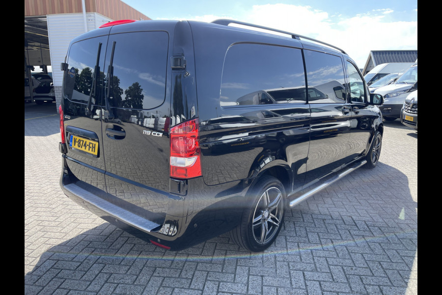 Mercedes-Benz Vito 119 CDI automaat Extra Lang L3H1 / vaste prijs rijklaar € 21.950 ex btw / lease vanaf € 393 / airco / cruise / navi / camera / sidebars / 18 inch velgen / euro 6 !