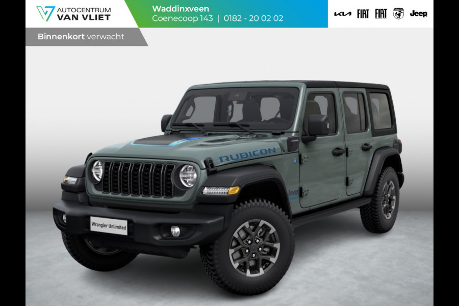 Jeep Wrangler Unlimited 4xe 380 Rubicon | Rock-Trac full time 4WD systeem | 17" | Stoel&Stuur Verwarm. | 12,3" Navi | Adapt. Cruise | Alpine Audio