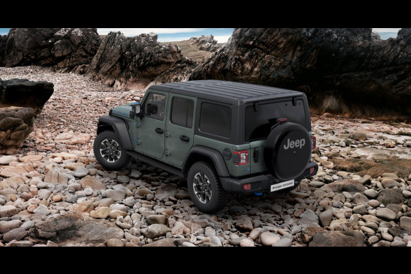 Jeep Wrangler Unlimited 4xe 380 Rubicon | Rock-Trac full time 4WD systeem | 17" | Stoel&Stuur Verwarm. | 12,3" Navi | Adapt. Cruise | Alpine Audio