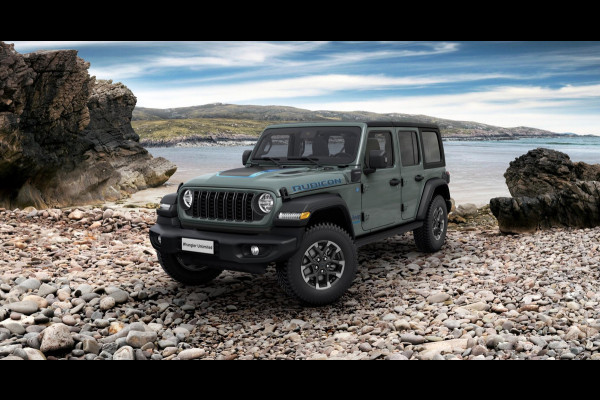 Jeep Wrangler Unlimited 4xe 380 Rubicon | Rock-Trac full time 4WD systeem | 17" | Stoel&Stuur Verwarm. | 12,3" Navi | Adapt. Cruise | Alpine Audio