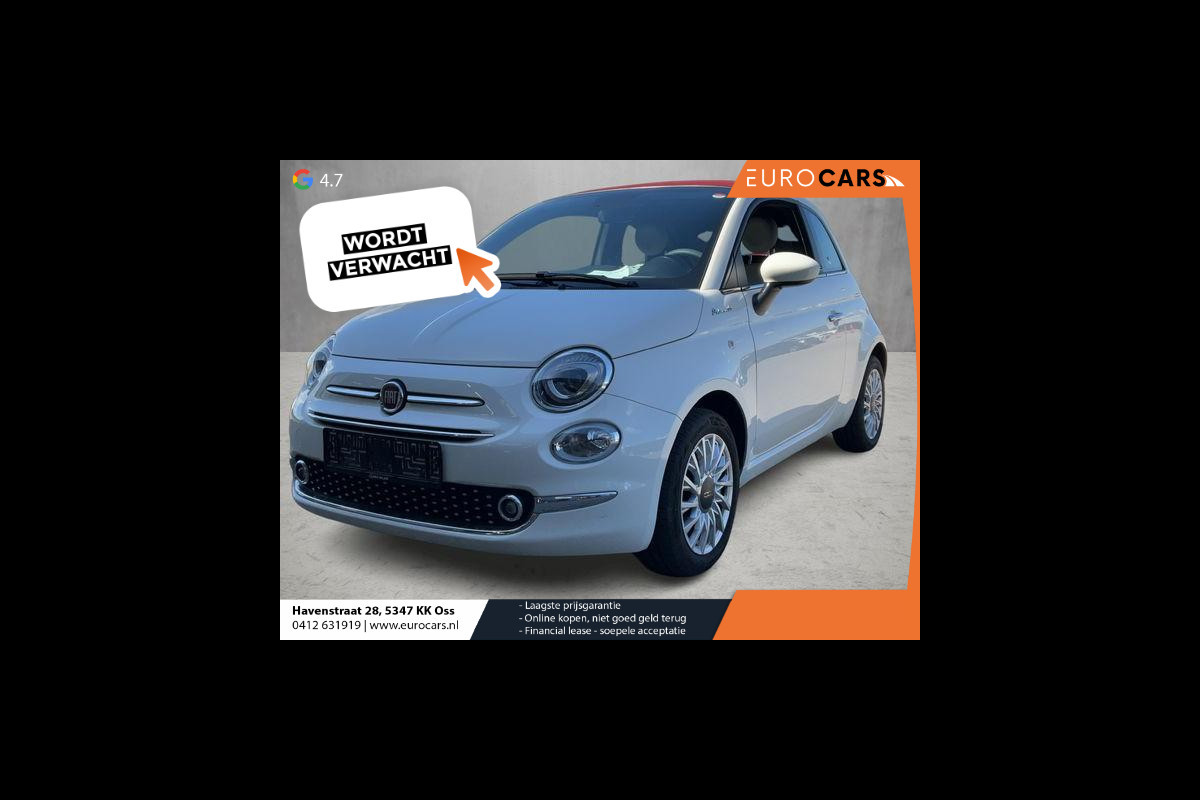 Fiat 500C 1.0 Hybrid Dolcevita | Climate Control | Cruise Control | Parkeer sensoren | Lichtmetalen velgen | Dab