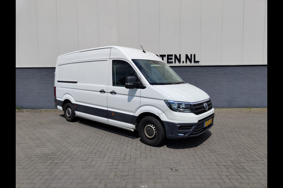 Volkswagen Crafter 2.0TDI L2H2 3-Zits NWE MODEL Airco Navi PDC v+a DAB+ Betonplex Vloer + Betimmering Bluetooth Cruise Control Lichtsensor Elec.-ra 6-bak Zeer compleet Lage km stand!