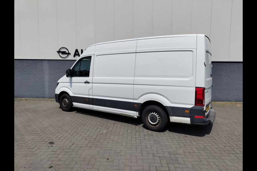 Volkswagen Crafter 2.0TDI L2H2 3-Zits NWE MODEL Airco Navi PDC v+a DAB+ Betonplex Vloer + Betimmering Bluetooth Cruise Control Lichtsensor Elec.-ra 6-bak Zeer compleet Lage km stand!