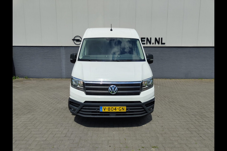 Volkswagen Crafter 2.0TDI L2H2 3-Zits NWE MODEL Airco Navi PDC v+a DAB+ Betonplex Vloer + Betimmering Bluetooth Cruise Control Lichtsensor Elec.-ra 6-bak Zeer compleet Lage km stand!