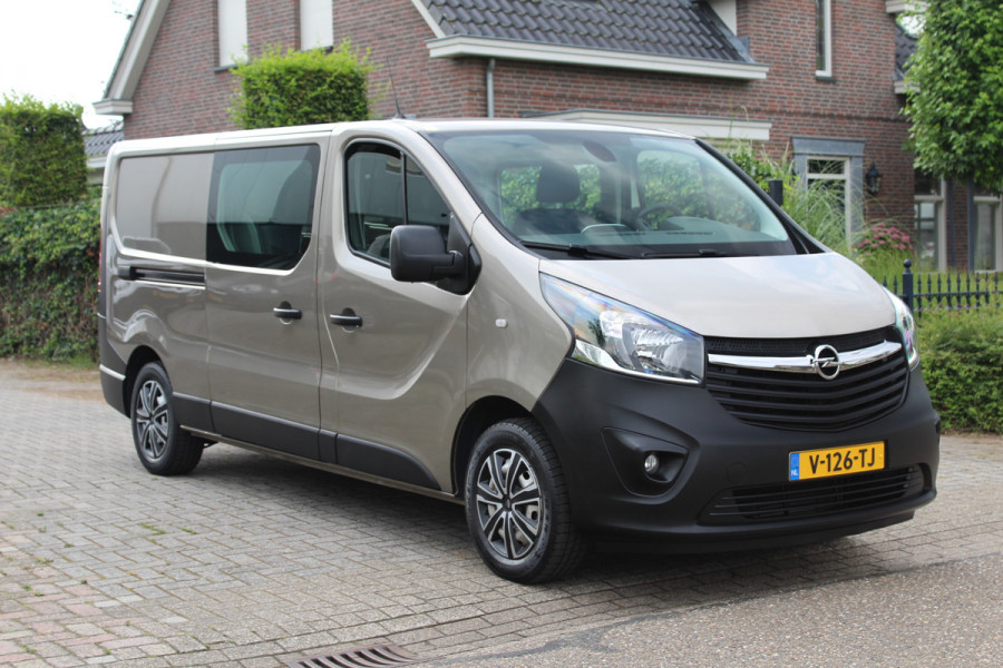 Opel Vivaro 1.6 CDTI 125PK Euro6 L2 Dubbele Cabine Edition EcoFlex ✓ Airco ✓ Navigatie / Camera ✓ Cruise Control ✓ dealer onderhouden