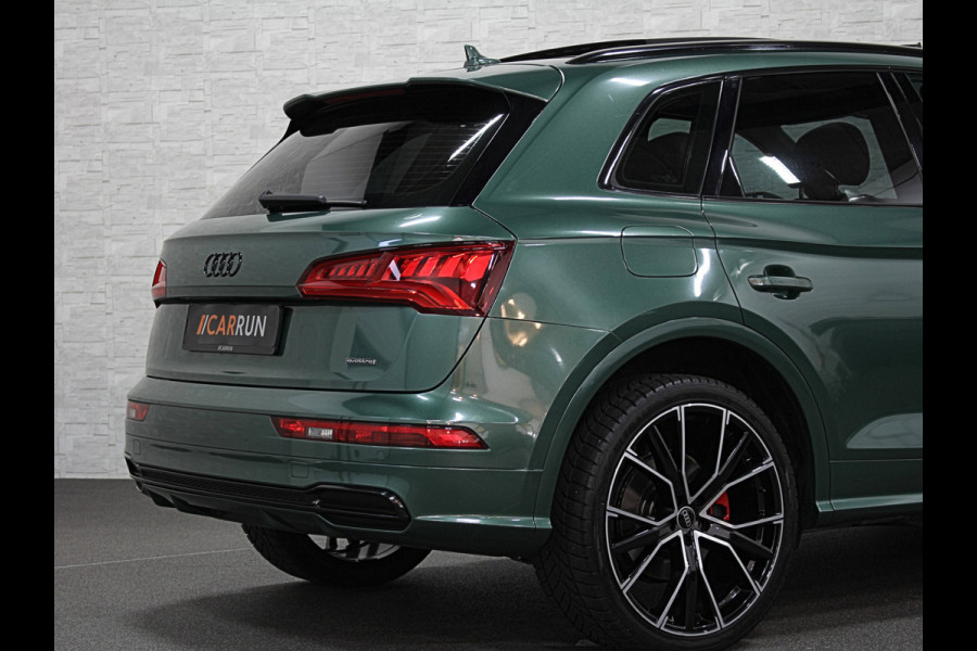 Audi Q5 2.0 TFSI Quattro S-Line | Panorama | ACC | 22'' | LED-Matrix | Elek-Stoelen | Keyless-Go | Virtual-Cockpit | Trekhaak | Lane Assist | MMI+ Navi | DAB | Stoelverwarming | Draadloos Laden | 3-Zone Clima |