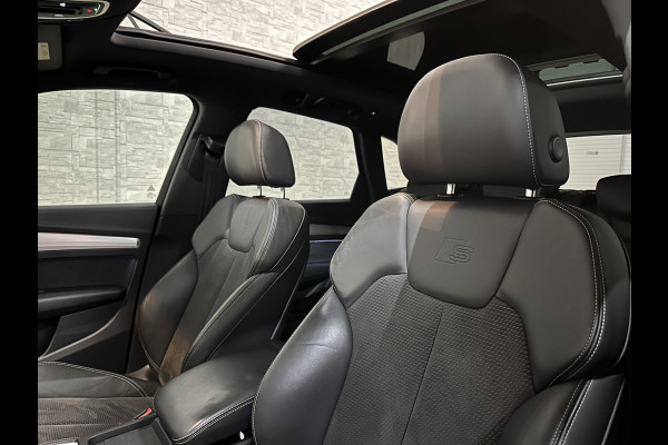 Audi Q5 2.0 TFSI Quattro S-Line | Panorama | ACC | 22'' | LED-Matrix | Elek-Stoelen | Keyless-Go | Virtual-Cockpit | Trekhaak | Lane Assist | MMI+ Navi | DAB | Stoelverwarming | Draadloos Laden | 3-Zone Clima |