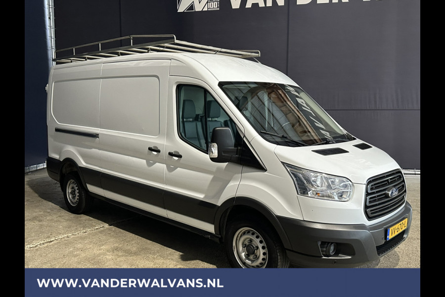 Ford Transit 2.2 TDCI 126pk L3H2 Airco | Imperiaal | Trekhaak | Parkeersensoren | Camera Trap, Bijrijdersbank