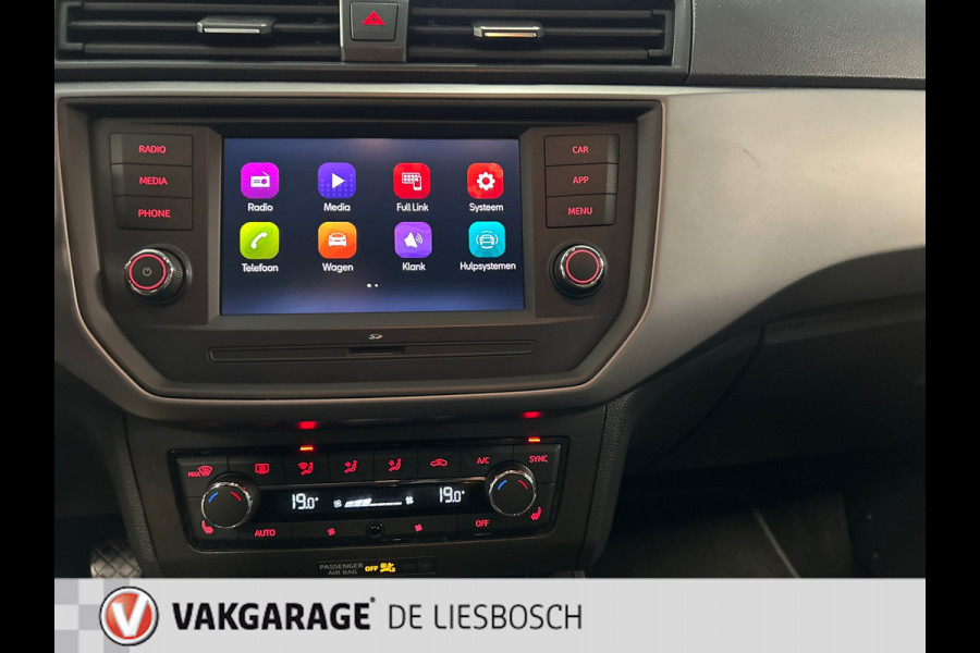 Seat Ibiza 1.0 TSI Style apple carplay,navi, clima, stoelverw ,camera,cruise, pdc,