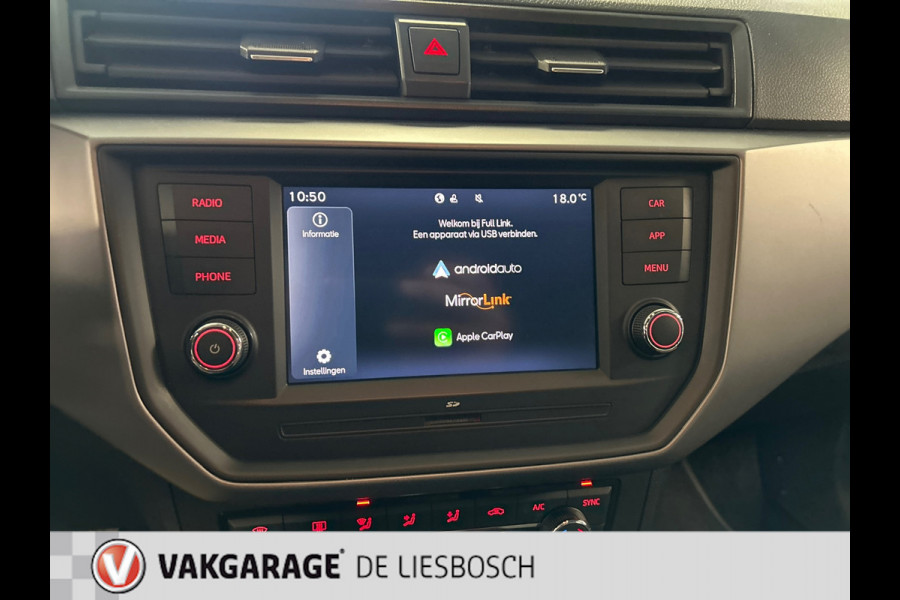 Seat Ibiza 1.0 TSI Style apple carplay,navi, clima, stoelverw ,camera,cruise, pdc,